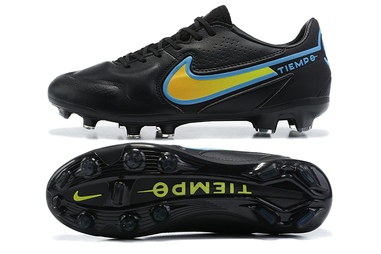 Mahogany Soccer Footwear Nike Tiempo Legend 9 Elite FG Black Green